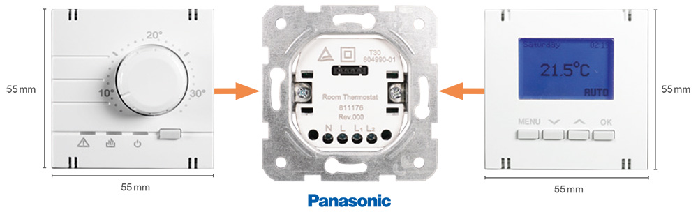Elektronikeinsätze Plus55 von Panasonic